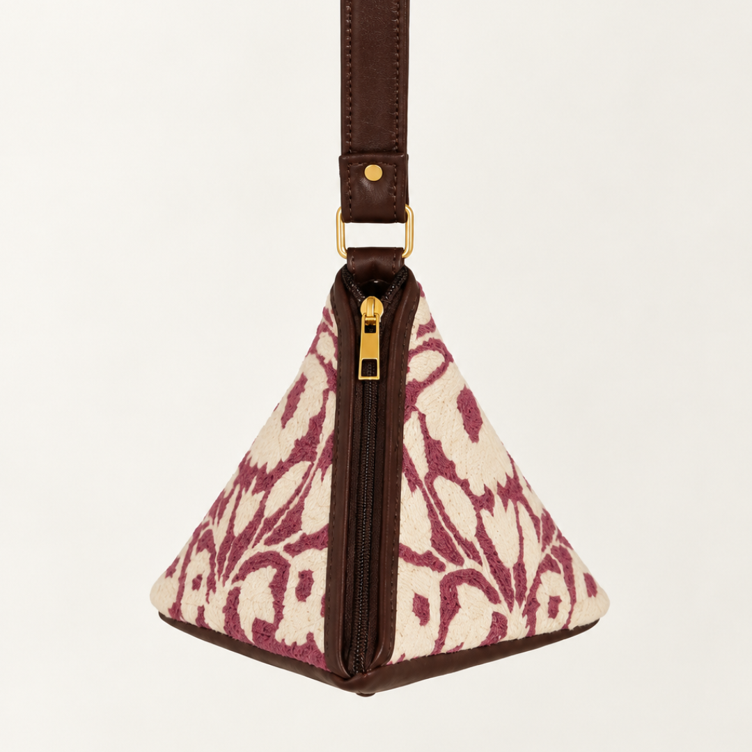 Aari Triangle Bag — Purple, Garden