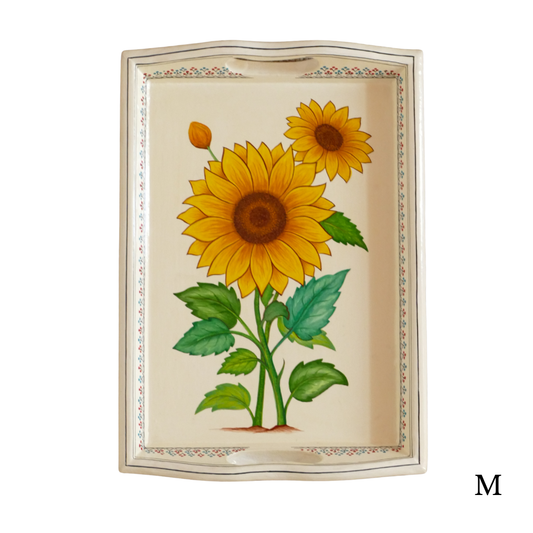 Paper Mache Tray — Yellow, Medium