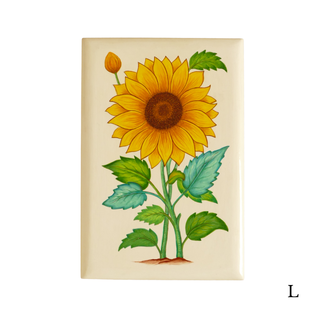 Paper Mache Box — Yellow, Large