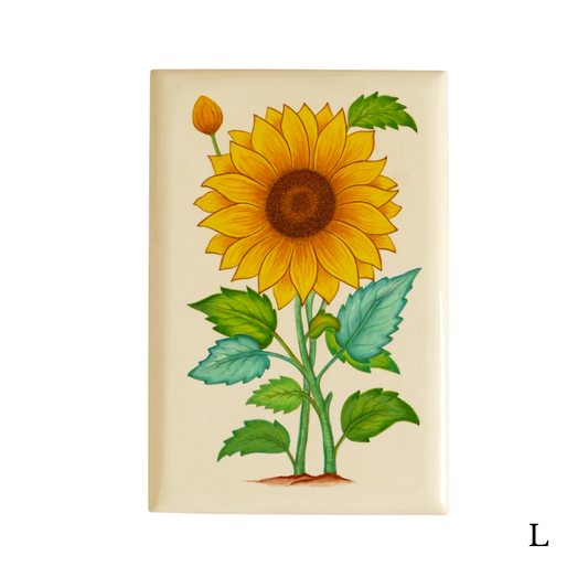 Paper Mache Box — Yellow, Large