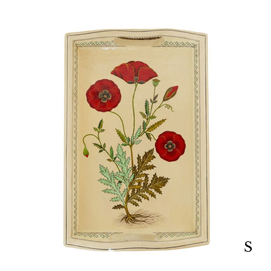 Paper Mache Tray — Red, Small