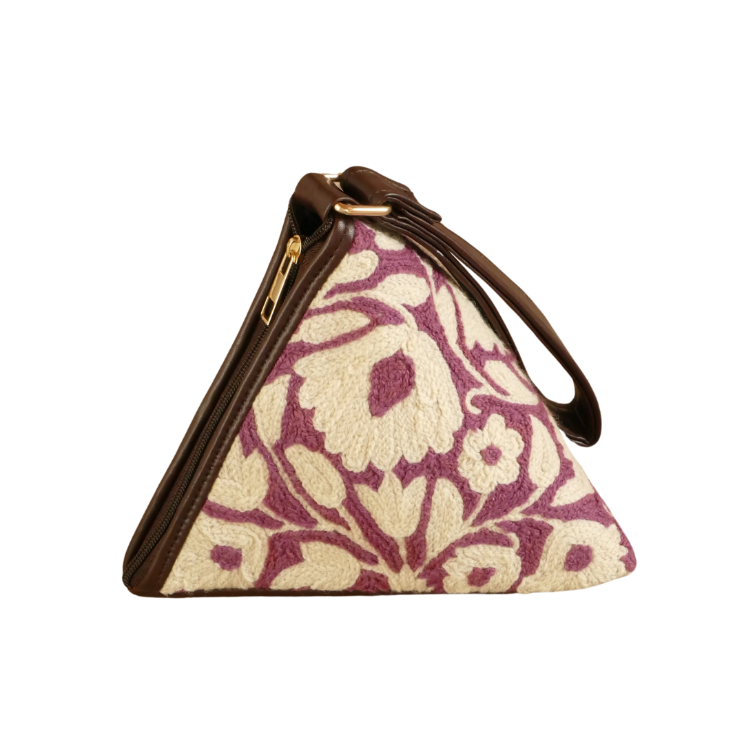 Aari Triangle Bag — Purple, Garden