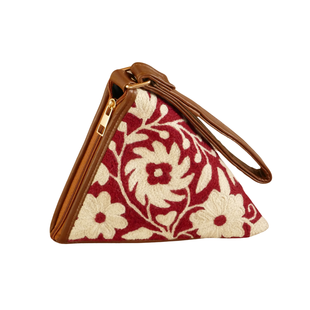 Aari Triangle Bag — Red, Vine