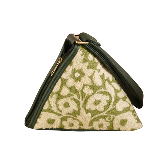 Aari Triangle Bag — Green, Bloom