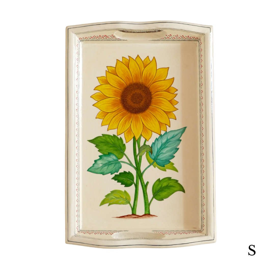 Paper Mache Tray — Yellow, Small