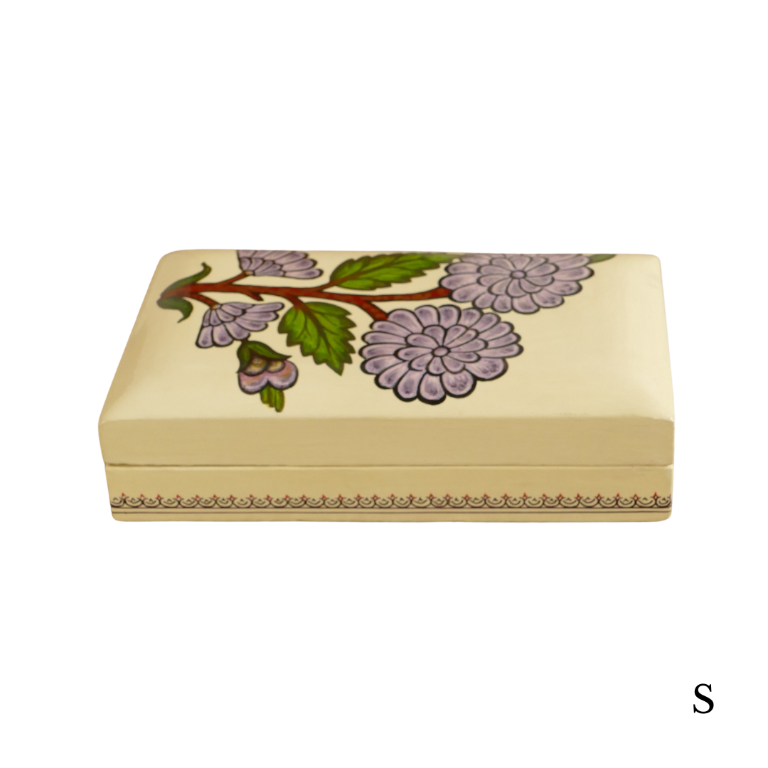 Paper Mache Box — Purple, Small