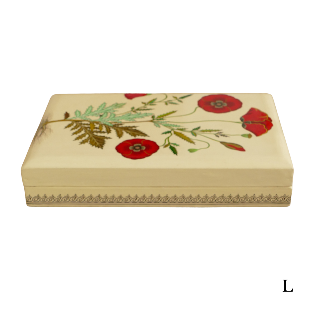 Paper Mache Box — Red, Large