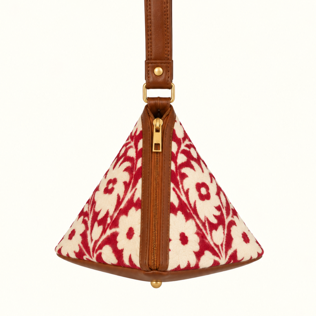 Aari Triangle Bag — Red, Vine