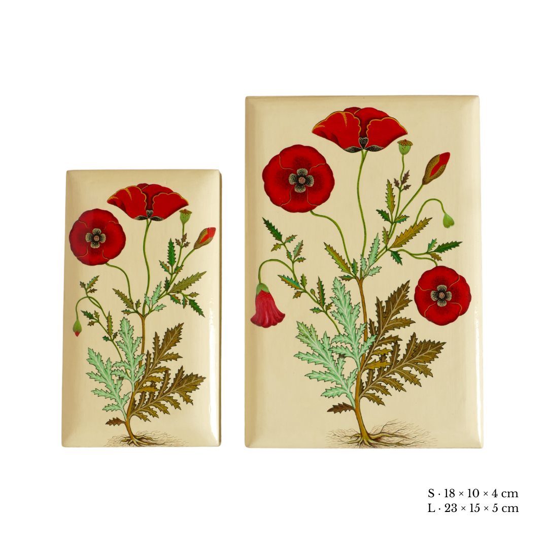 Paper Mache Box — Red, Large