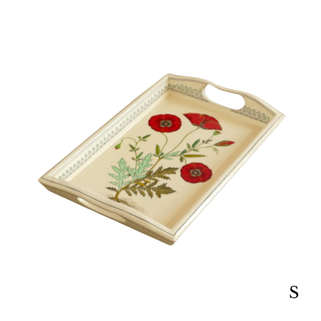 Paper Mache Tray — Red, Small