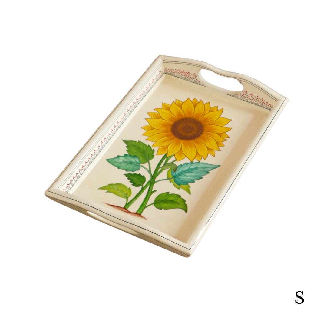 Paper Mache Tray — Yellow, Small