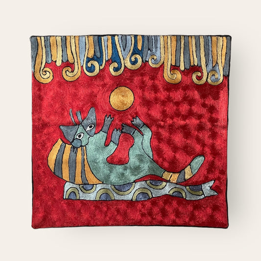 アリ刺繍クッションカバー