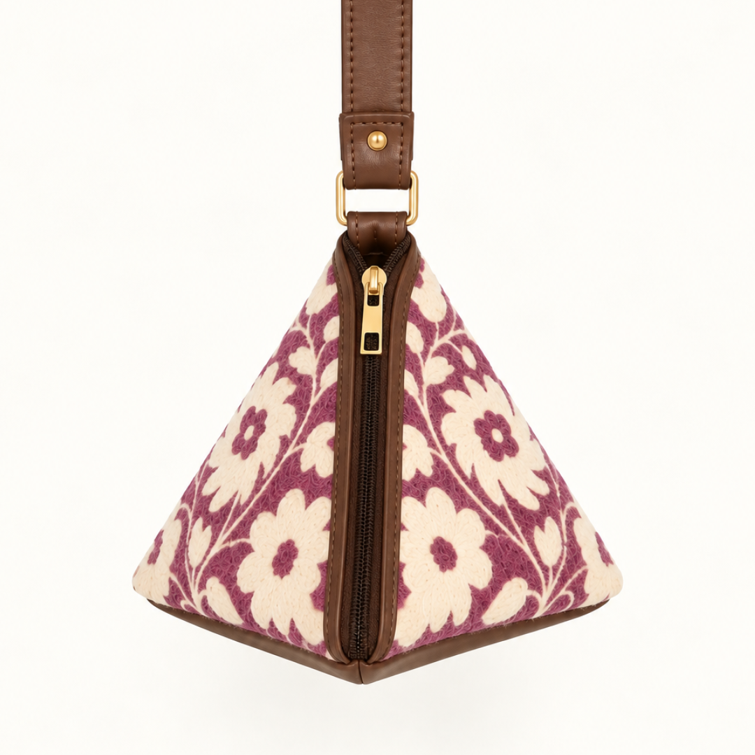 Aari Triangle Bag — Purple, Vine